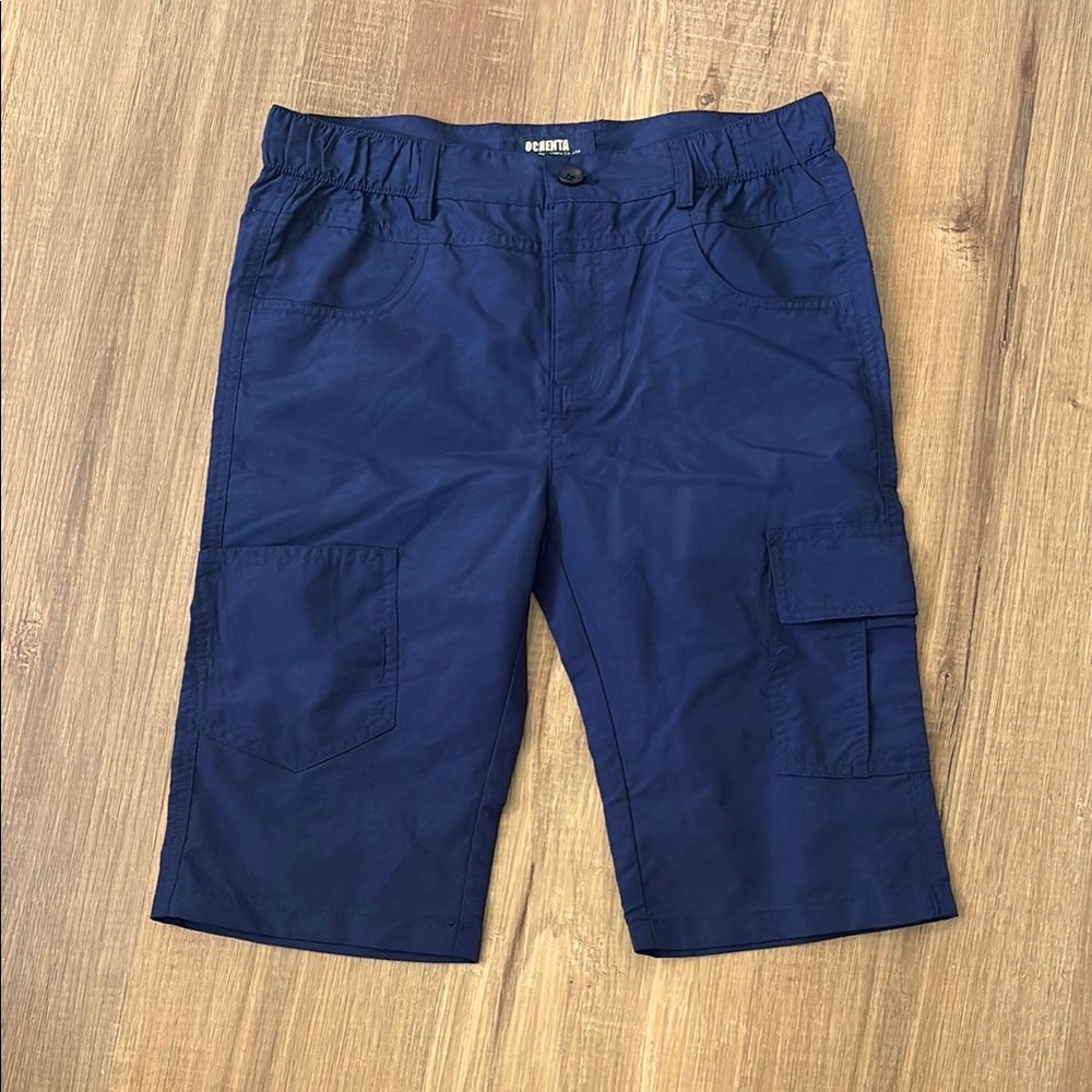 Navy Blue Kids Cargo Shorts